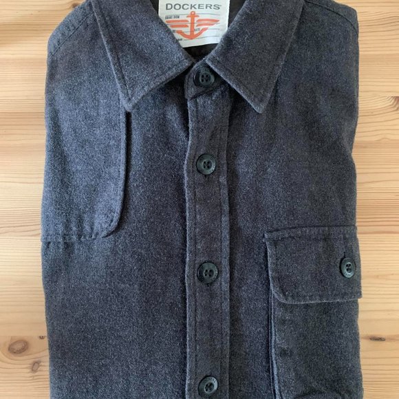 Dockers - rare! Utility style button up long sleeve shacket (Shirt/jacket) - Picture 5 of 8